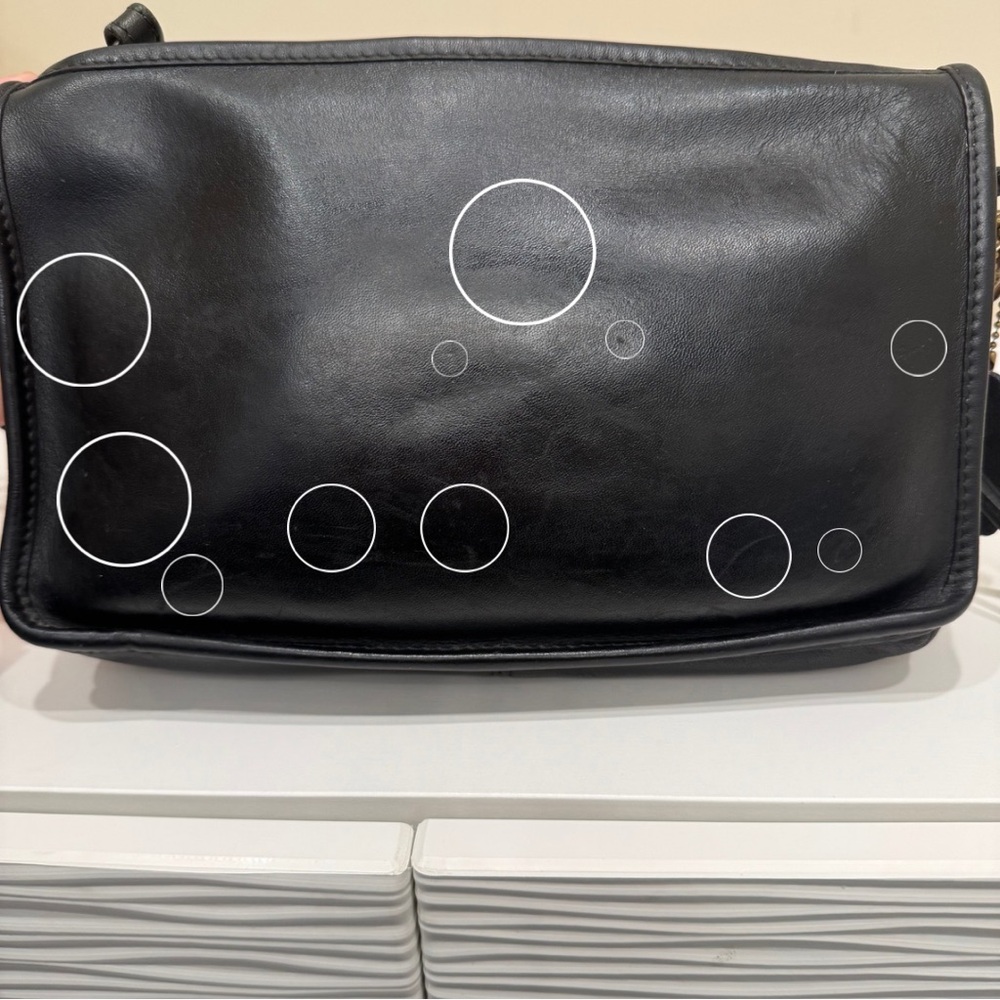 Vintage Coach 9455 Black Leather Zippered Clutch / Basic Bag (1980s–Early 1990s) - Picture 14 of 16
